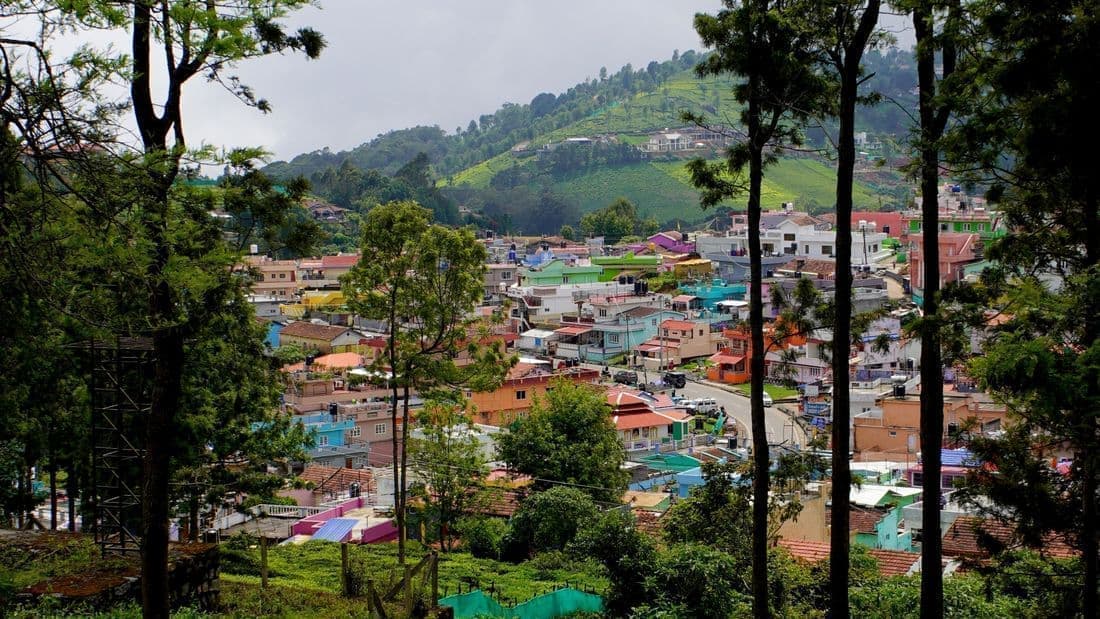 View of a plot from Hillsdale, Yedapalli, Coonoor