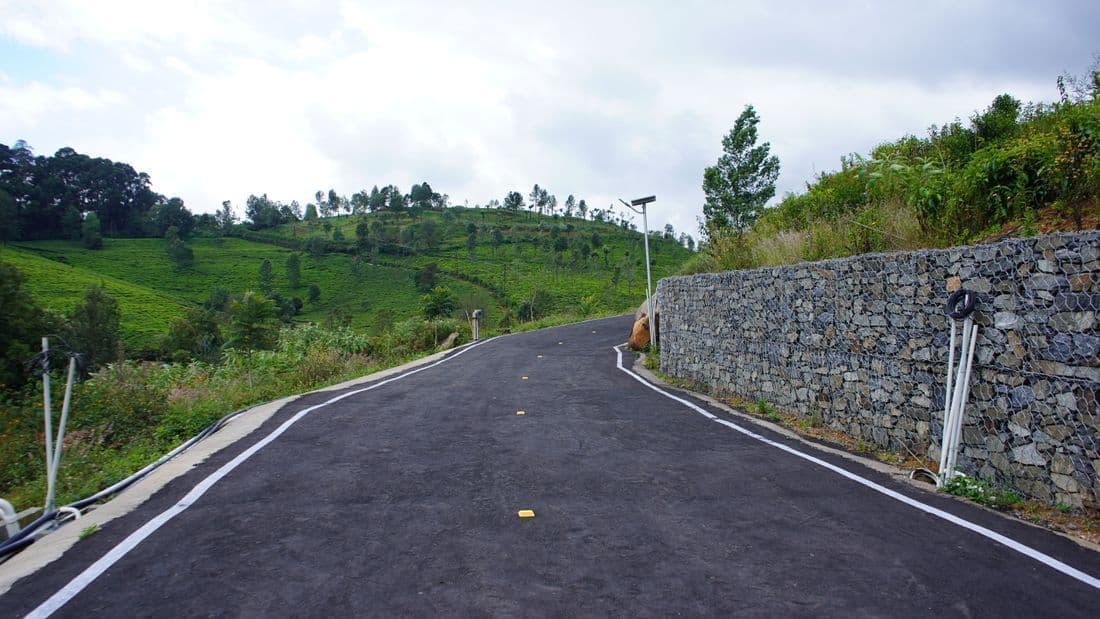 Roads complete with Strata Geoweb cells at this project in Coonoor