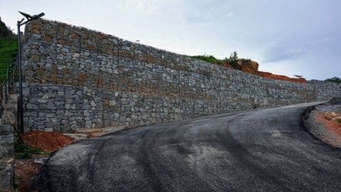 gabions at hill valley enclave